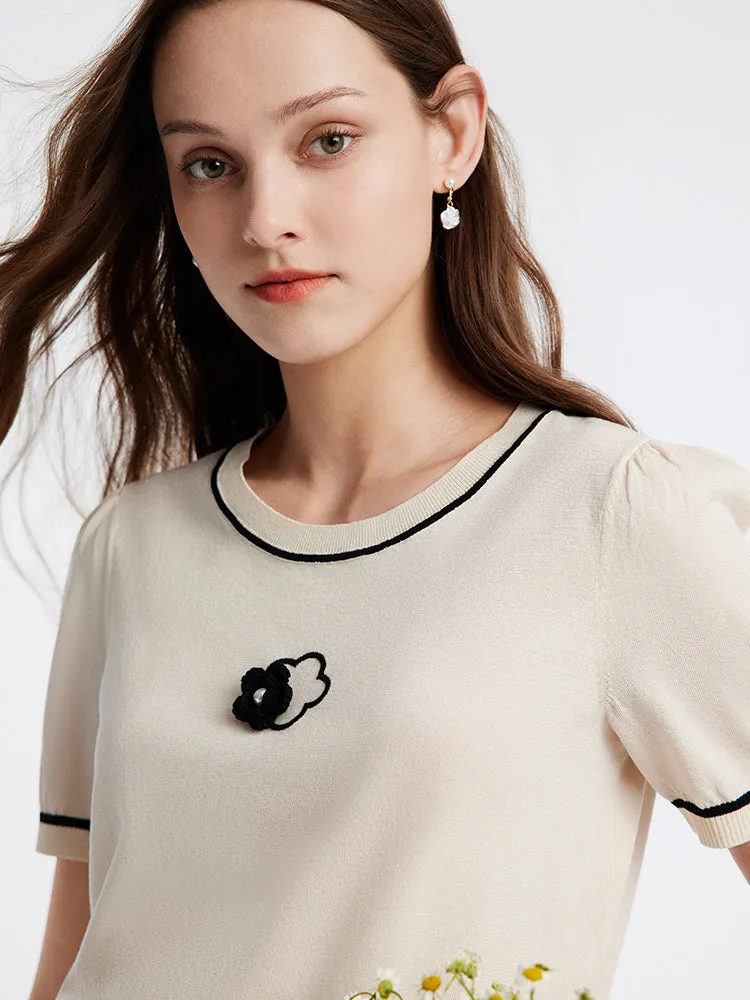 Tencel Mulberry Silk Knit Top sold by Goelia product image thumbnail 4