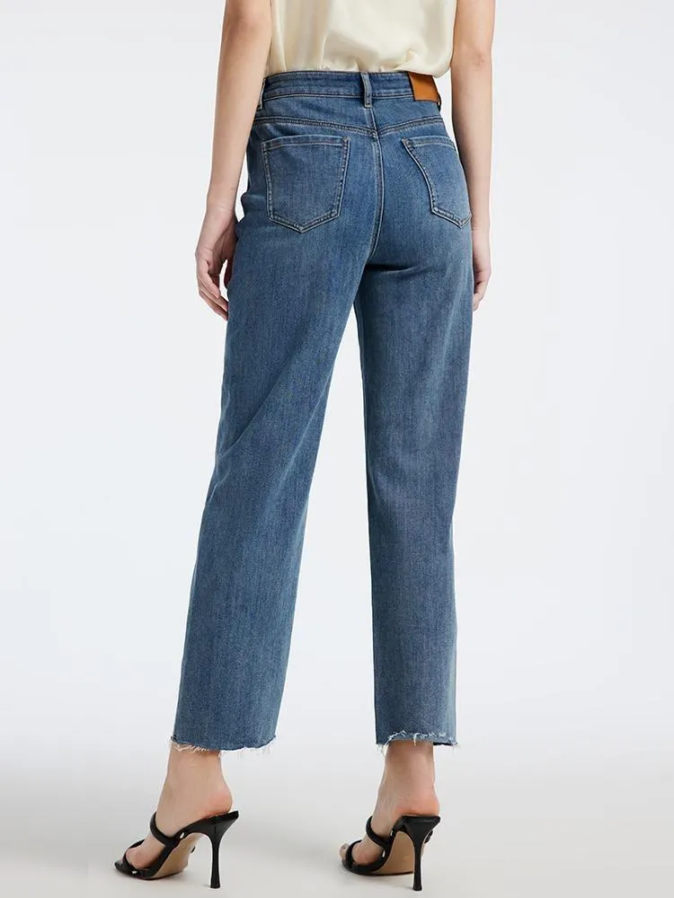 Straight-legged Ankle Length Jeans sold by Goelia product image thumbnail 5