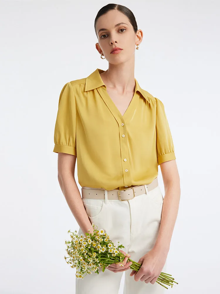 22 Momme Stretch Silk Woven Women Shirt sold by Goelia product image thumbnail 4