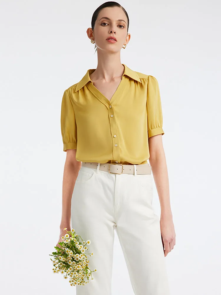 22 Momme Stretch Silk Woven Women Shirt sold by Goelia product image thumbnail 5