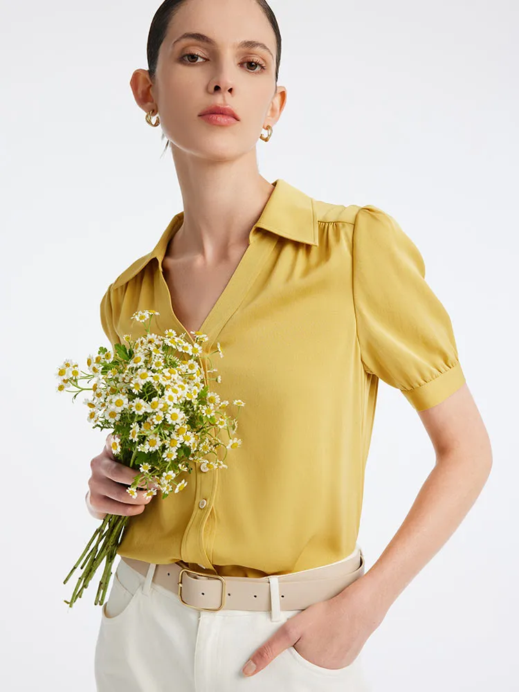 22 Momme Stretch Silk Woven Women Shirt sold by Goelia product image thumbnail 2