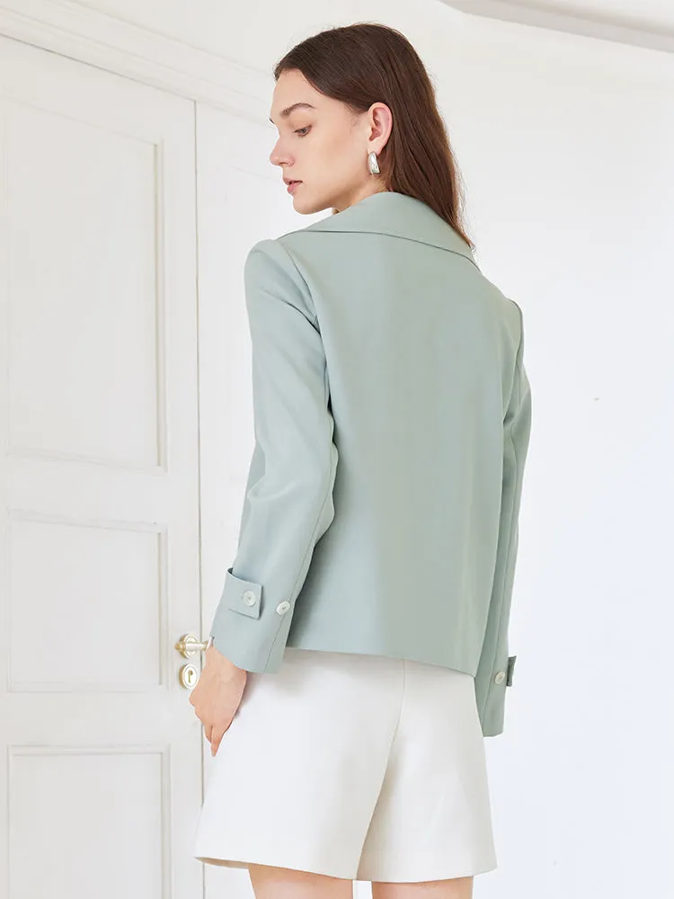 Green Crop Trench Coat sold by Goelia product image thumbnail 3