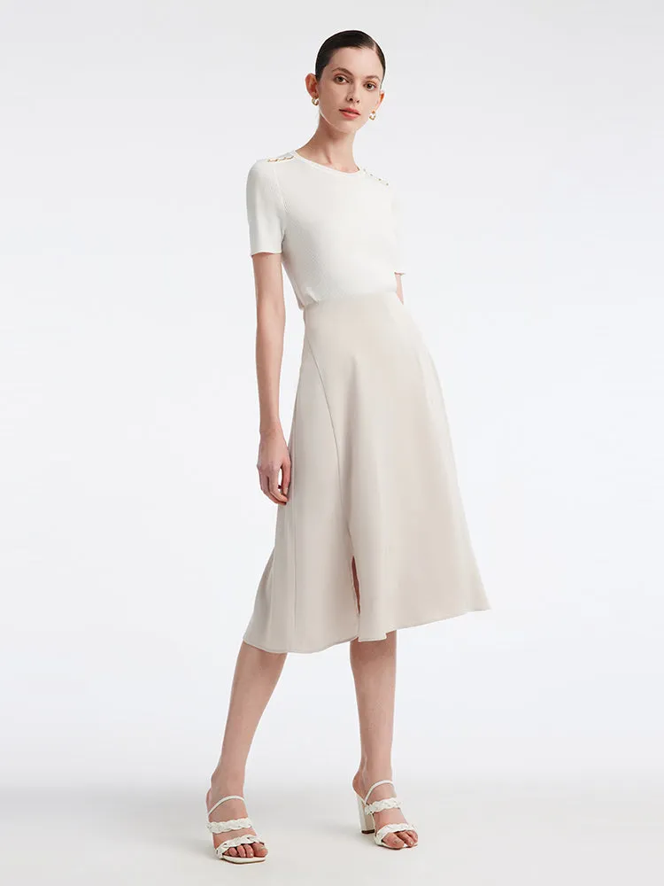 Acetate Side Split Women Skirt sold by Goelia product image thumbnail 2