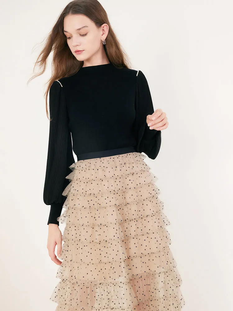 Boat Neck Patchwork Women Sweater sold by Goelia product image thumbnail 5