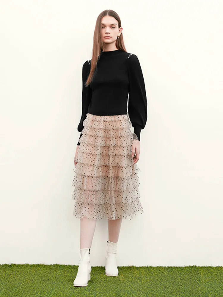 Boat Neck Patchwork Women Sweater sold by Goelia product image thumbnail 4