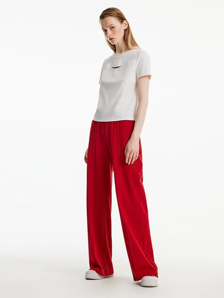 High-waisted Knitted Wide-leg Pants sold by Goelia product image thumbnail 2