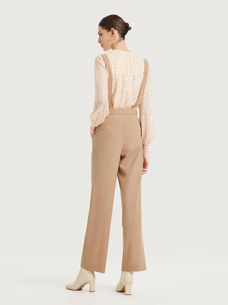 Worsted Woolen Bib Pants sold by Goelia product image thumbnail 5