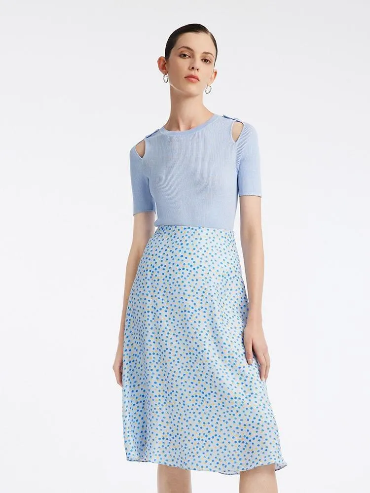 Tencel Mulberry Silk Woolen Knit Top sold by Goelia product image thumbnail 3