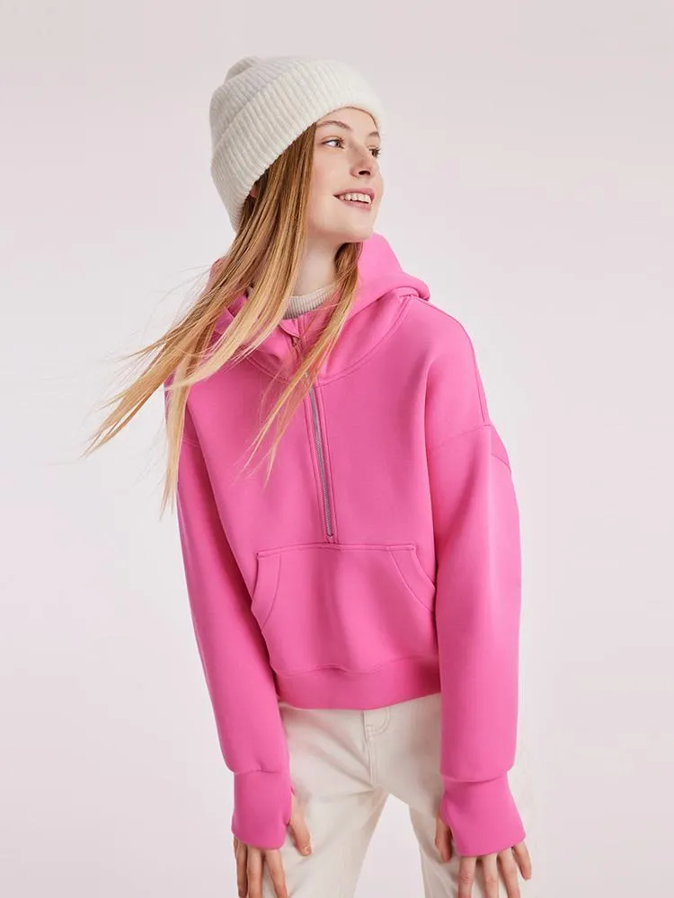 Air Layer Hoodie With Zippered Collar sold by Goelia product image thumbnail 5