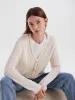 Off White Woolen Lady Cardigan sold by Goelia