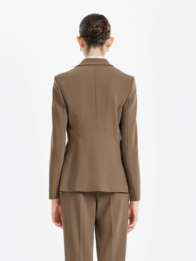 Double Layer Worsted Woolen Blazer sold by Goelia product image thumbnail 4