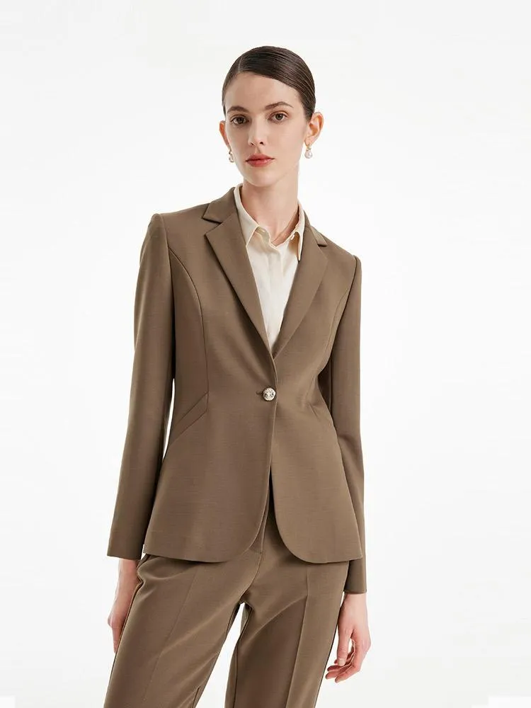 Double Layer Worsted Woolen Blazer sold by Goelia