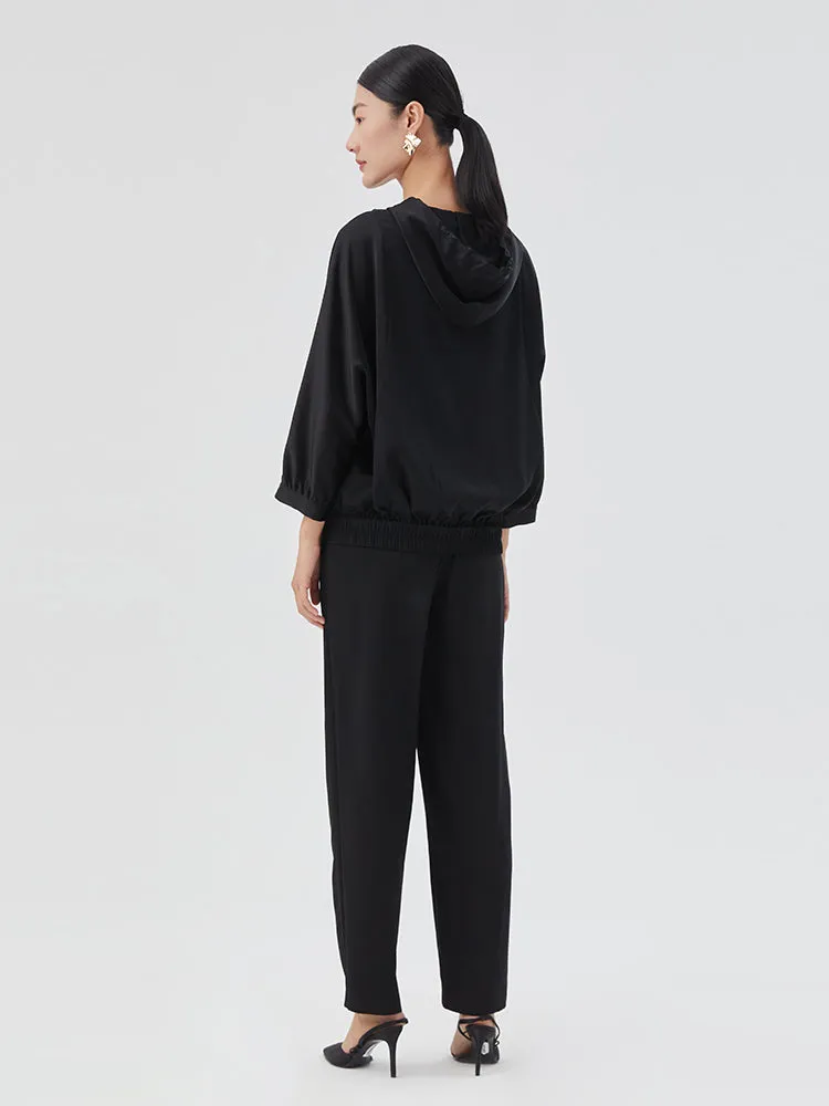 Black Triacetate Harem Pants sold by Goelia product image thumbnail 2