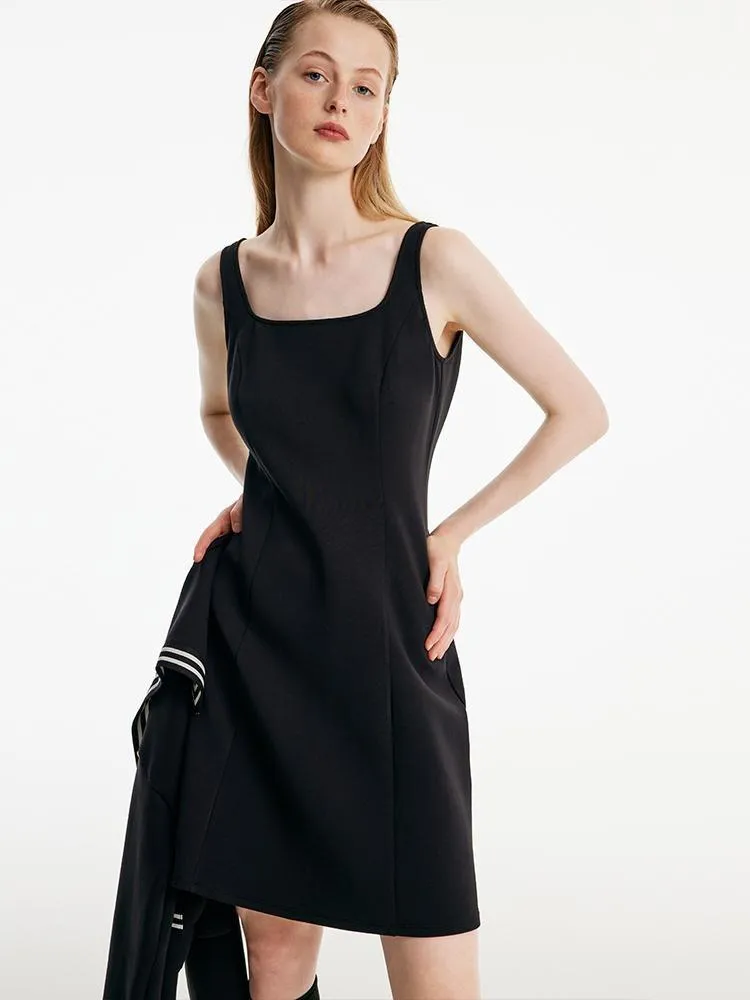 Black Tank Dress And Sailor Collar Jacket Two-piece Set sold by Goelia product image thumbnail 3