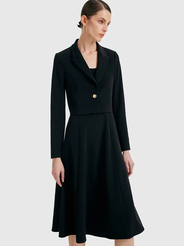Acetate Camisole Dress With Tailored Blazer Two-Piece Suit sold by Goelia product image thumbnail 5