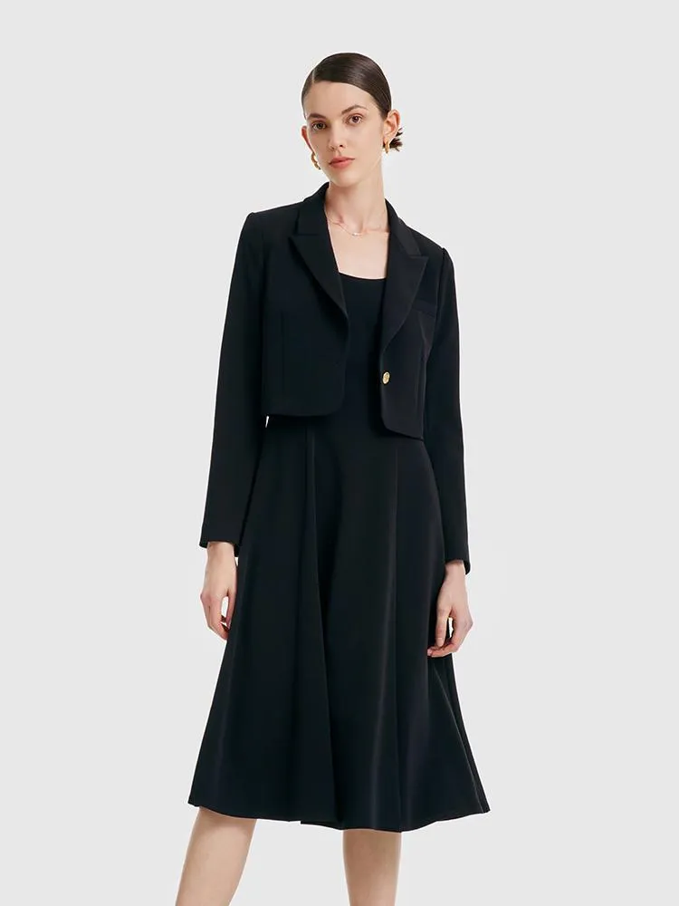 Acetate Camisole Dress With Tailored Blazer Two-Piece Suit sold by Goelia product image thumbnail 3