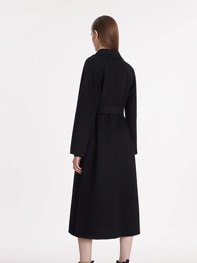 Wool And Cashmere Wrapped Bathrobe-Style Women Coat sold by Goelia product image thumbnail 5