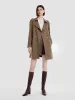 Double Layer Worsted Woolen Women Trench Coat sold by Goelia