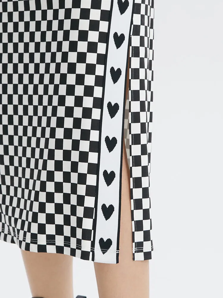 Classic Checkerboard Knit Skirt sold by Goelia product image thumbnail 4