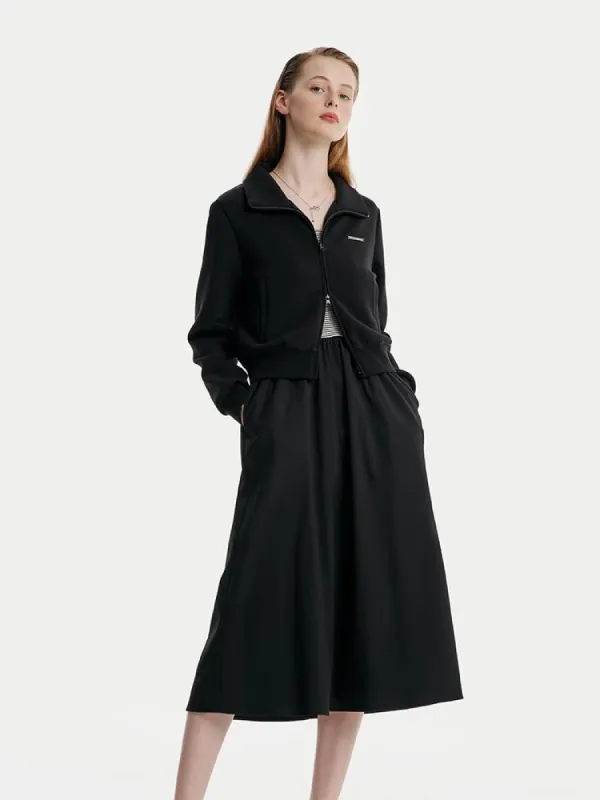 Air Cotton Women Jacket And Striped Vest Dress Two-Piece Set sold by Goelia