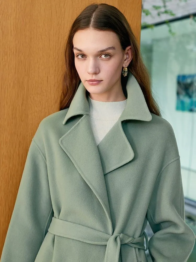 Pure Double-Faced Wool Lapel Women Coat sold by Goelia product image thumbnail 4