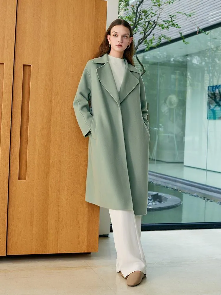 Pure Double-Faced Wool Lapel Women Coat sold by Goelia product image thumbnail 2