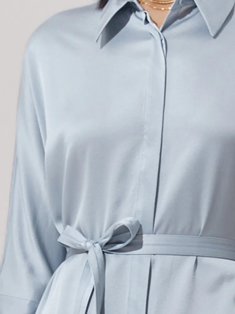 Mulberry Silk Shirt Dress sold by Goelia product image thumbnail 5