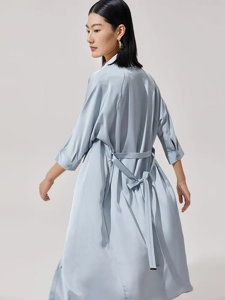 Mulberry Silk Shirt Dress sold by Goelia product image thumbnail 3