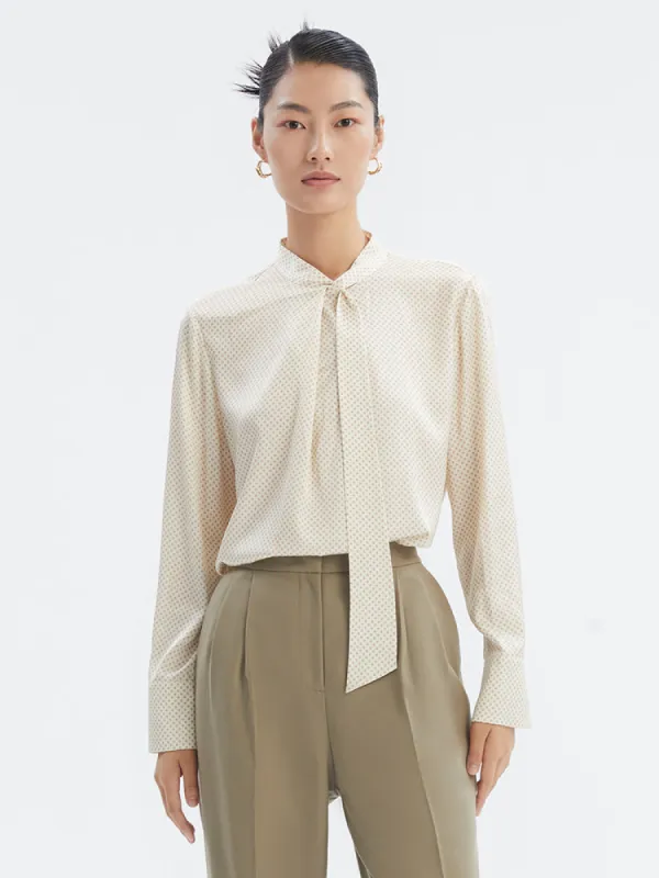 19 Momme Silk Woven Women Blouse sold by Goelia
