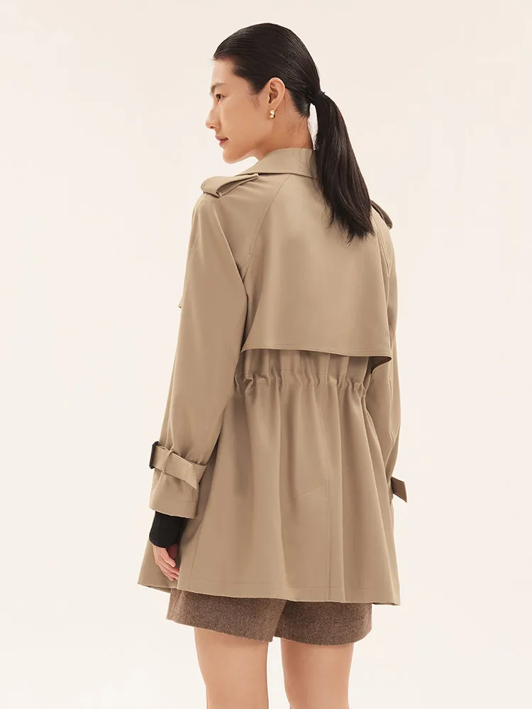 Double-Breasted Worsted Woolen Trench Coat sold by Goelia product image thumbnail 3