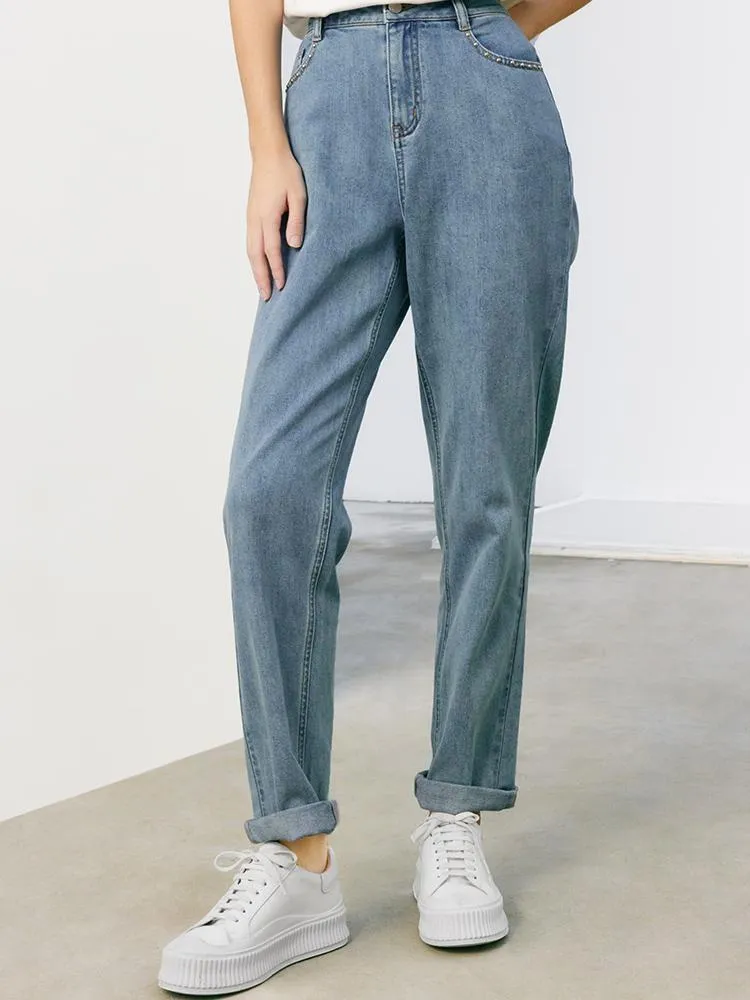 Studded Baggy Dad Jeans sold by Goelia product image thumbnail 4