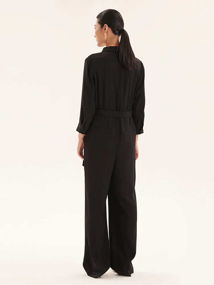 Triacetate Street-Style Women Jumpsuit sold by Goelia product image thumbnail 3
