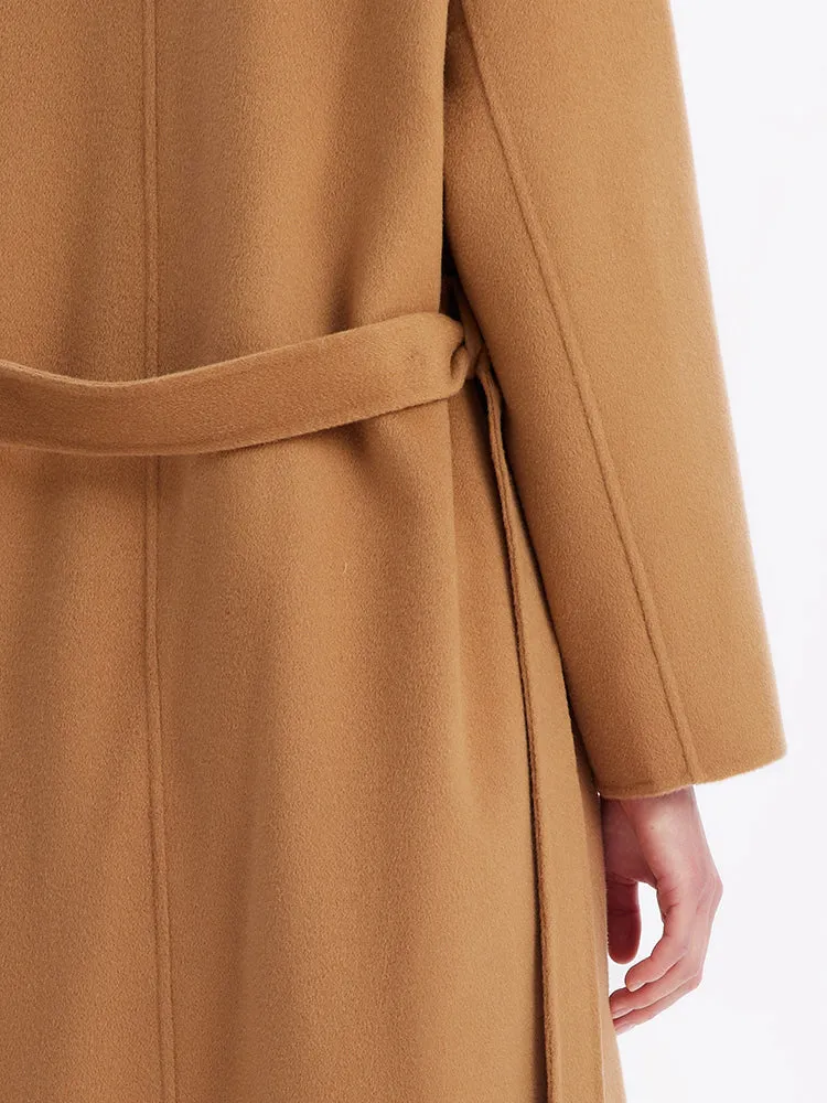 Cashmere Double-Faced Lapel Women Coat sold by Goelia product image thumbnail 3