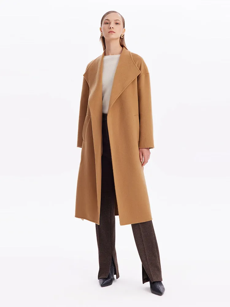 Cashmere Double-Faced Lapel Women Coat sold by Goelia product image thumbnail 2
