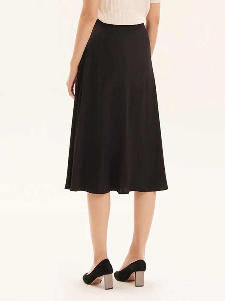 Black A-Line Triacetate Skirt sold by Goelia product image thumbnail 3