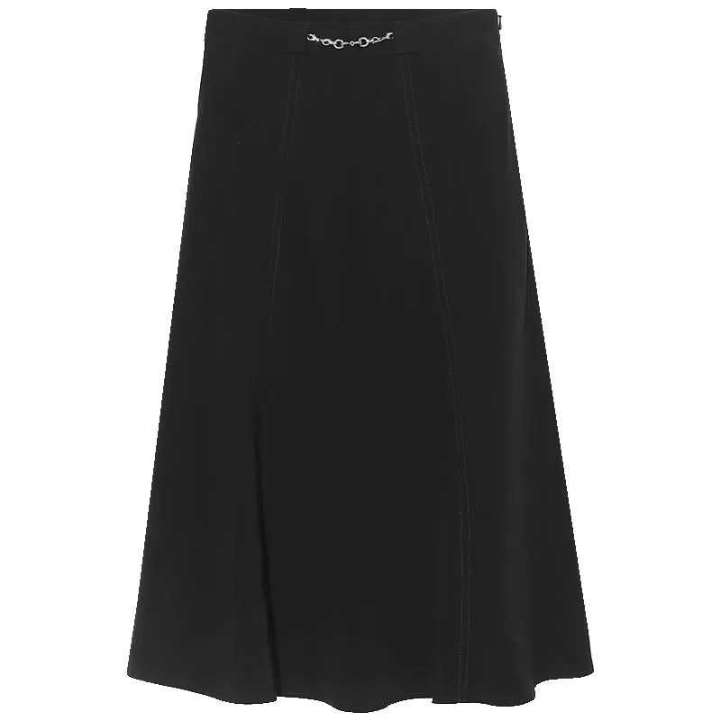 Black A-Line Triacetate Skirt sold by Goelia product image thumbnail 5