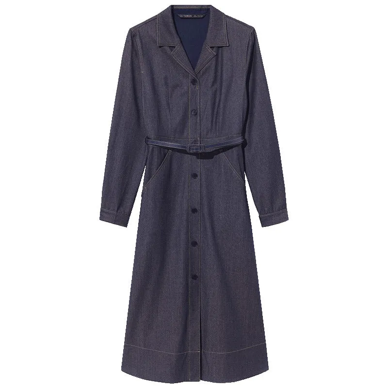 Worsted Wool Maxi Collared Dress sold by Goelia product image thumbnail 5