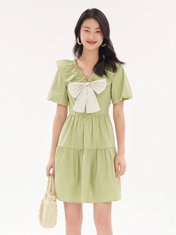 Ruffle Collar Princess Mini Dress sold by Goelia product image thumbnail 2