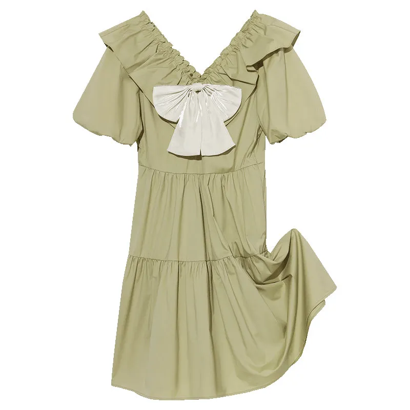 Ruffle Collar Princess Mini Dress sold by Goelia product image thumbnail 5