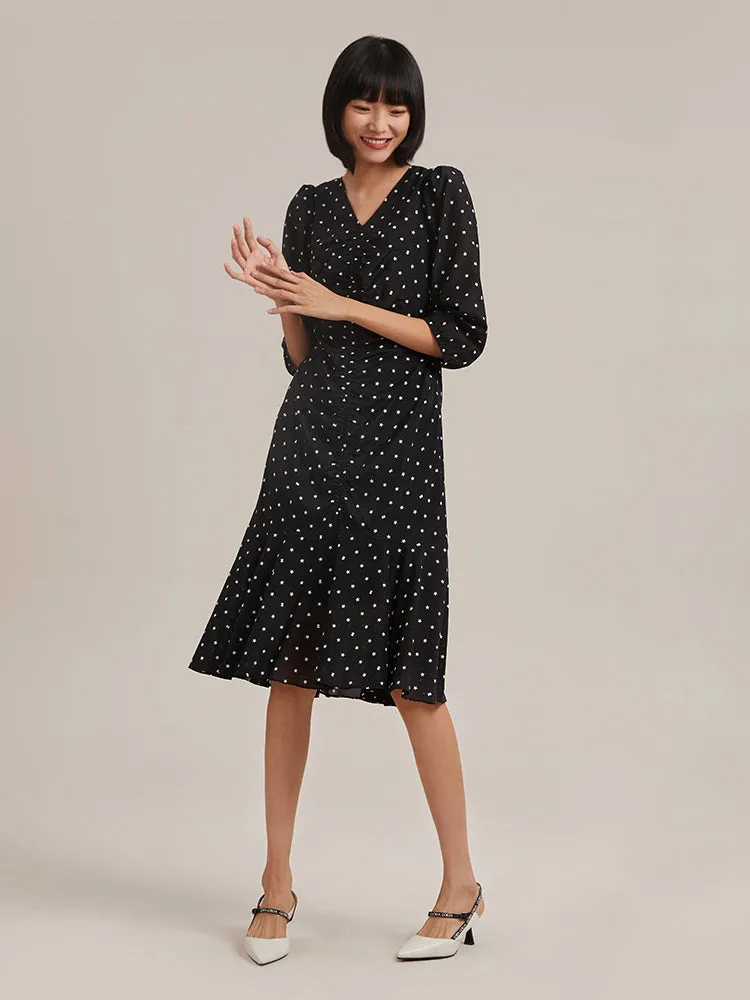 Print Black Mermaid Midi Dress sold by Goelia product image thumbnail 2
