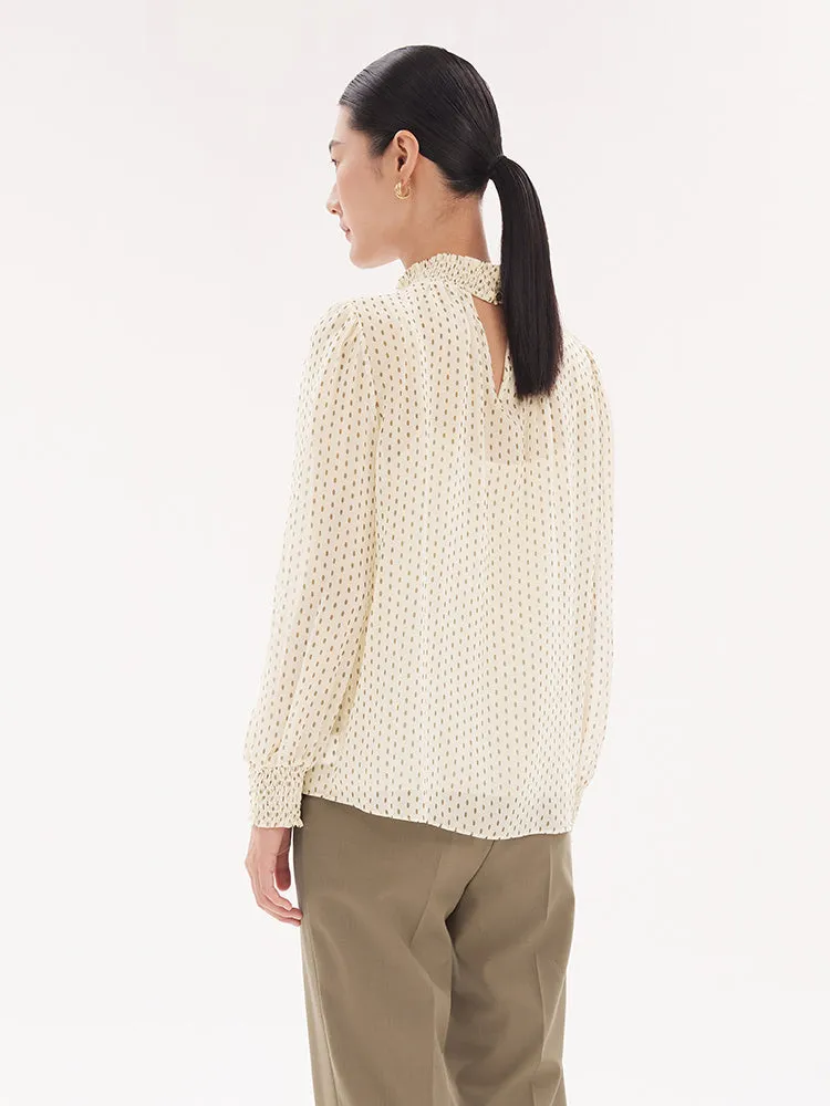 Pure Silk Print Blouse And Camisole Two-Piece Set sold by Goelia product image thumbnail 2