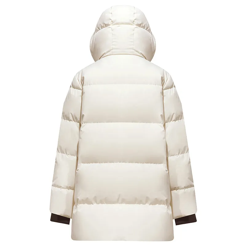 Contrast Hooded Goose Down Garment sold by Goelia product image thumbnail 5