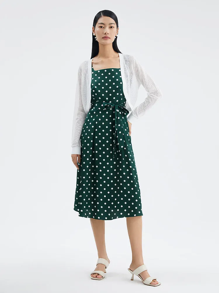 White Acetate Cotton Cardigan sold by Goelia