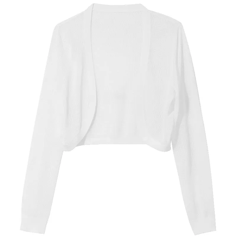 White Acetate Cotton Cardigan sold by Goelia product image thumbnail 5