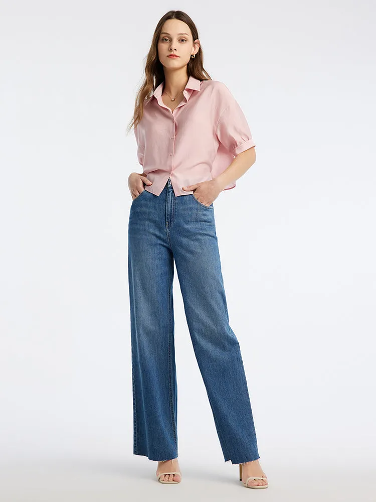 Light Pink Back Strap Crop Shirt sold by Goelia product image thumbnail 3