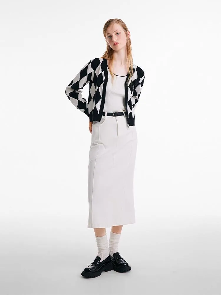 Tencel Woolen Lady Cardigan With A Detachable Brooch sold by Goelia product image thumbnail 2