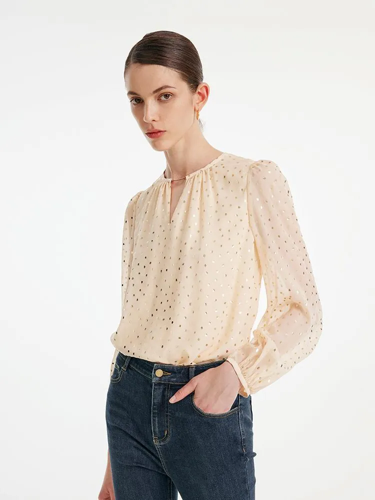 10 Momme Silk Print Woven Women Blouse sold by Goelia product image thumbnail 5