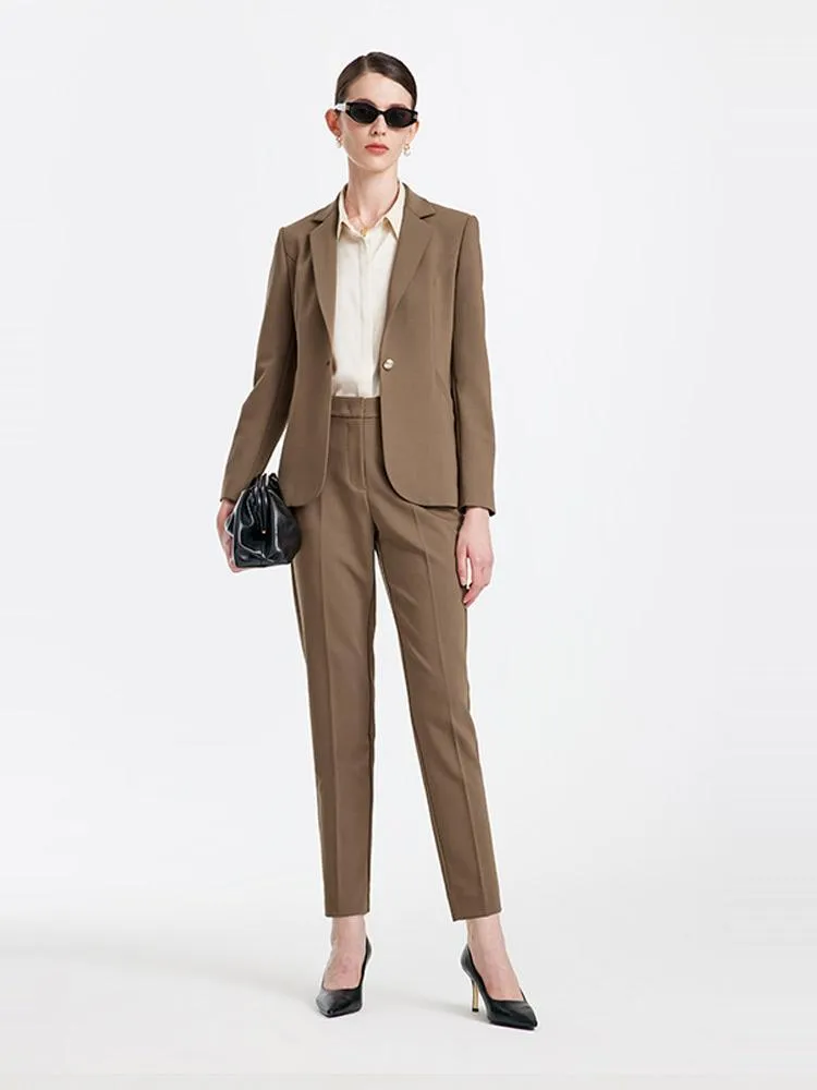 Double Layer Worsted Woolen Tapered Pants sold by Goelia product image thumbnail 2