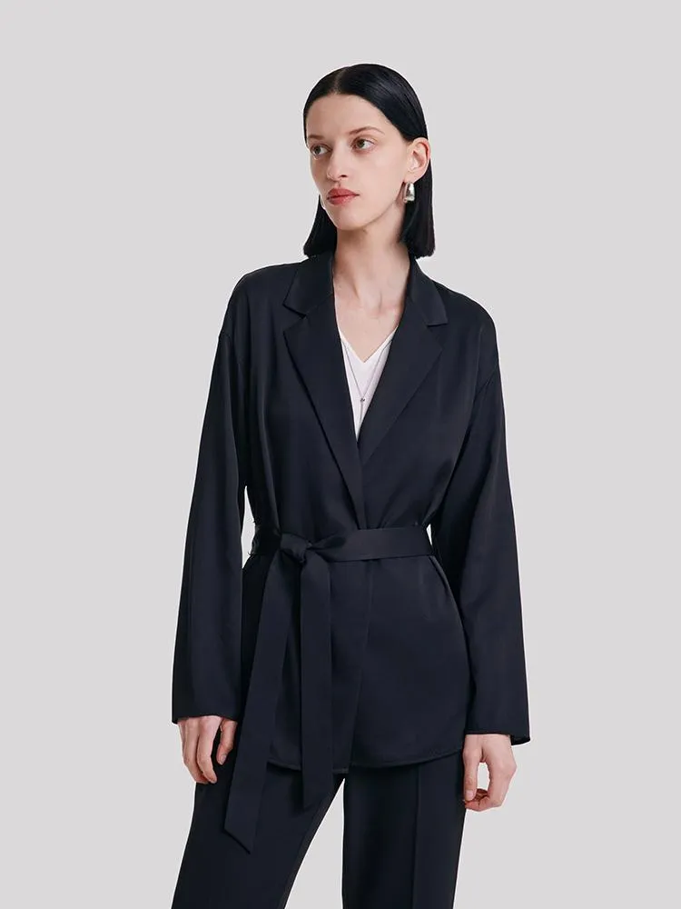 22 Momme Silk Ladies Suit With Belt sold by Goelia product image thumbnail 3