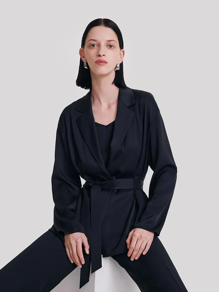 22 Momme Silk Ladies Suit With Belt sold by Goelia product image thumbnail 4